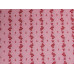 10cm Dirndlstoff (Trachtensatin aus EU-Produktion) Blumenstreif Farbe Rot auf Rosa (Grundpreis 21,00/m)